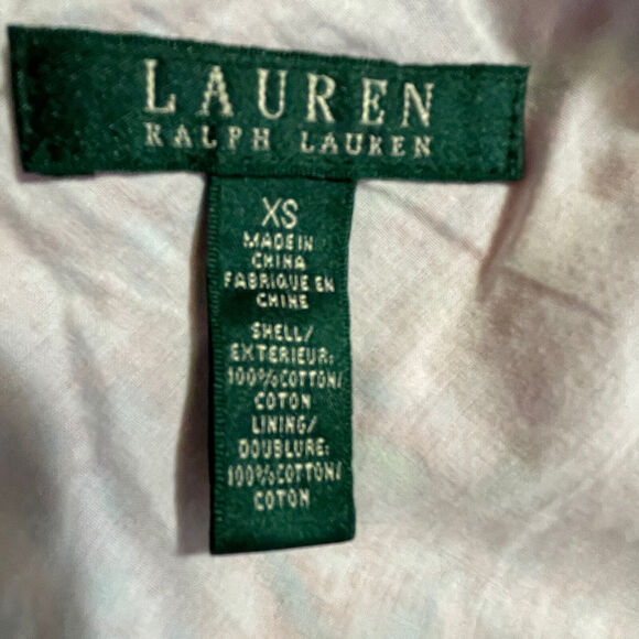 Ralph Lauren Cotton Tiered Maxi Skirt Pink Paisley Boho Beach Size XS / S - 30” - Picture 8 of 10